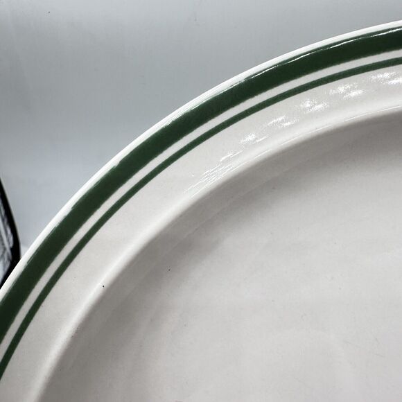 4 Vintage Christmas Tree Coffee Plate 10” Anchor Hocking Stoneware Holiday Magic - Picture 3 of 7